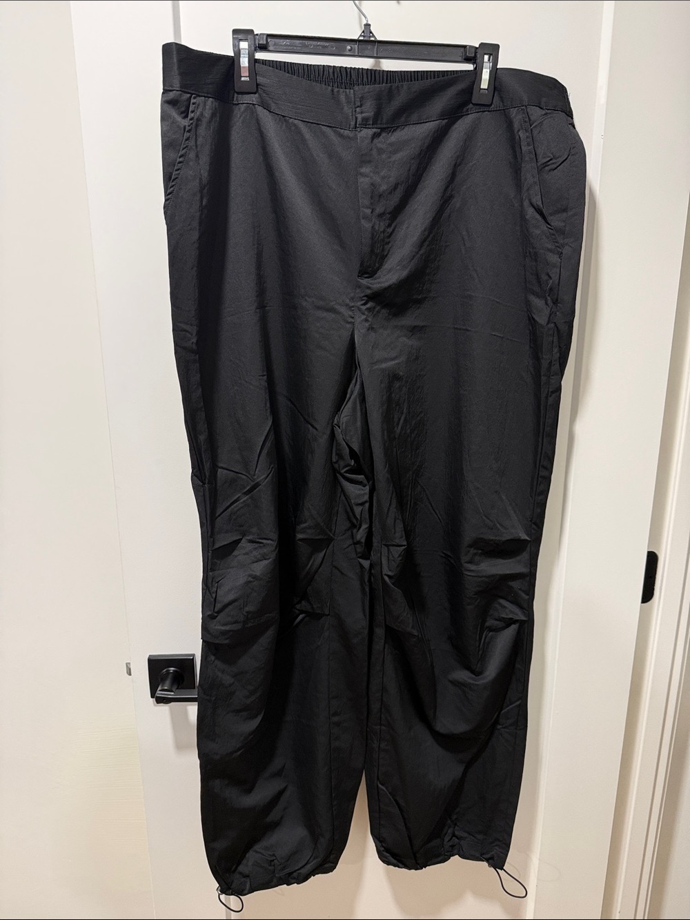 A New Day Women's Black Drawstring Bubble Pants Size 17